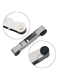 OSOF   Juego de 2 herramientas multiusos de rosca de rosca de calibre de paso, calibre de corte de paso, calibre de calibre de calibre de calibre de calibre, herramienta de medición, 51 piezas tipo América SAE + 58 piezas métricas y América tipo SAE &