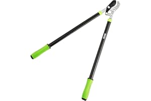 VEVOR Loppers for Tree Trimming, 32 inch Garden Anvil Trimmer with Compound Action, Sharp Steel Blade, Heavy Duty Tree Branch Cutter Up to 2 inch Dia Cut Capacity, Ergonomically Designed Handles