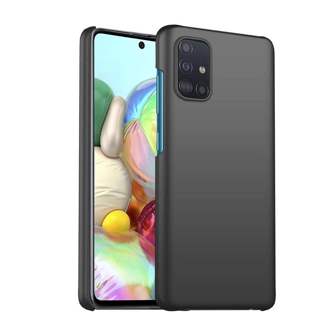 GAPlus Samsung Galaxy A71 Case - Galaxy A71 Ultra Slim Thin Armour Hard Case - Matte Rubberized Cover For Samsung Galaxy A71 (NOT A71 5G) (Black)