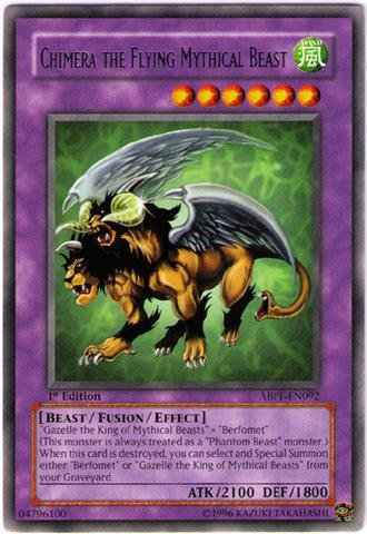 Yu-Gi-Oh! - Chimera the Flying Mythical Beast (ABPF-EN092) - Absolute Powerforce - 1st Edition - Rare