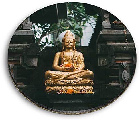 Destination Vinyl ltd - Imanes redondos de MDF - Estatua de Buda