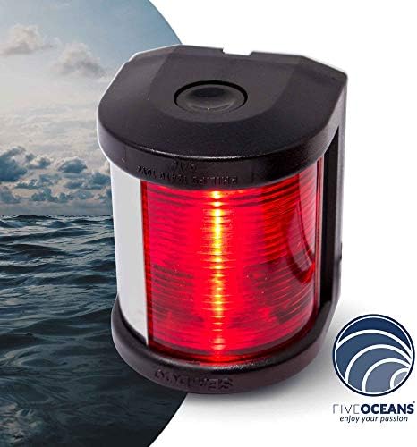 Marine側ライトボート用レッドポートライトナビゲーションライト Five Oceans 家電 カメラ 船舶用電装品 B00jbgxrls Oceans