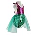 Wennikids Baby Girls Sequins Mermaid Bodysuit Romper Jumpsuit Summer Sunsuit Outfits