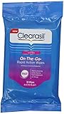 Clearasil Ultra Rapid Action On-to-Go Acne Treatment Wipes, 30 Count