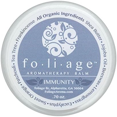 Aromatherapy Balm - Improves Immune System - 100% Organic - Essential Oils of Lemongrass, Eucalyptus, Tea Tree - Functional, Intoxicatingly Scented, Ultra-convenient, &amp; Travel Friendly