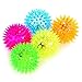 Acekid Colors Elastic Flashing Spike Ball Light Up Squeaking Balls with LED Lights Party Toys 5pcs Color Random