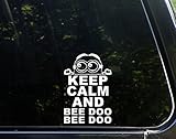 Sweet Tea Decals Keep Calm and Bee Doo Bee Doo Minion - 5