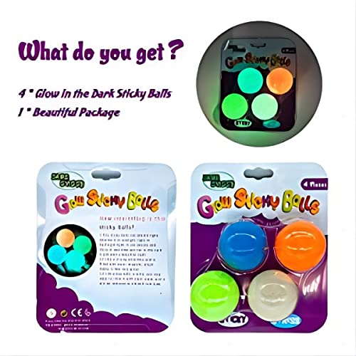 Glow in the Dark Sticky Balls that Stick to the Ceiling,Stress Balls