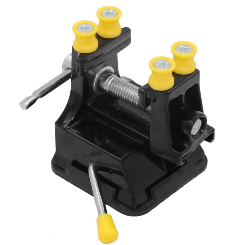 Mini Table Vise Clamp, Adjustable Watch Back Case Opener Holder for Jewelry, Watch and Walnut