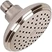 High Flow Water Saving Showerhead - 4 Inch Great Water Pressure In Wall Mount Shower Head - Indoor And Outdoor Modern Bath Spa Fixture For Showers, 2.5 GPM - Brushed Nickel