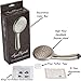 High Flow Handheld Shower Head - Great Water Pressure In Hand Held Showerhead - Indoor And Outdoor Modern Bath Spa Fixture - Aqua Elegante - Brushed Nickel