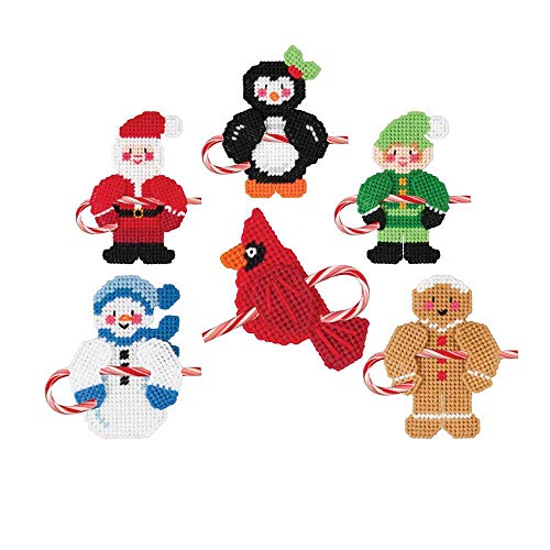 Herrschners Jollytime Friends Ornaments Plastic Canvas Kit