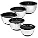 Premium Mixing Bowls with Lids - by Simply Gourmet. Stainless Steel Mixing Bowl Set Contains 5 Bowls with Airtight Lids, Non-Slip Bottoms, and a Flat Base for Stable Mixing. Bowls Nest for Storage …