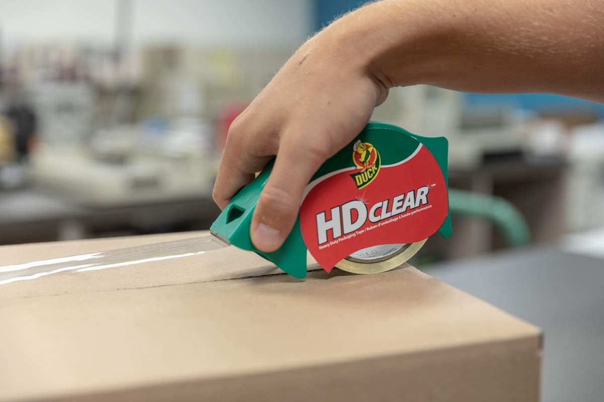 Duck HD Clear Heavy Duty Packing Tape, 1.88 Inch x 109 Yards, 6 Rolls (299016) : Office Products