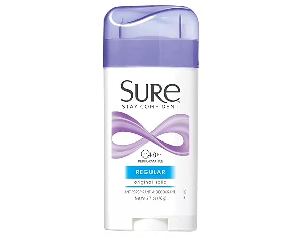 SURE WIDE SOLID DEODORANT, REGULAR SCENT FOR MEN AND WOMEN, 2.7 OZ