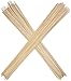 Bamboo Marshmallow S'mores Roasting Sticks 36 Inch 5mm Extra Long Heavy Duty Wooden Skewers, 110 Pieces. Perfect for Hot Dog Kebab Sausage, WITH REUSABLE BAG! Safe 100% Biodegradable