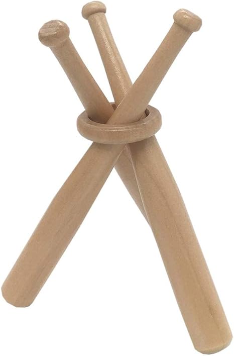 Vosarea Bate de Béisbol de Madera Soporte de Pelota de Béisbol sin