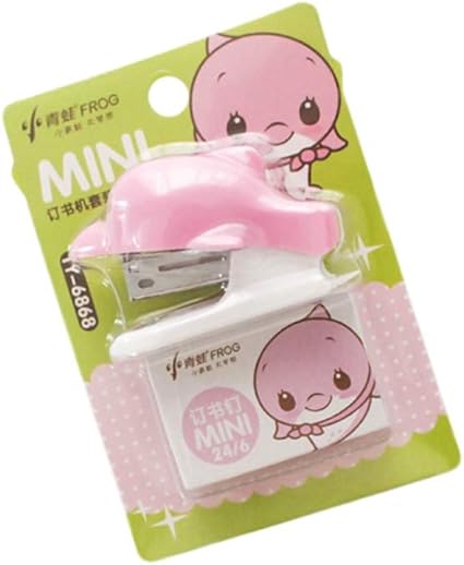 Amazon ホッチキス ミニかわいいホッチキス ステープルセットホワイトブルー ホッチキス ホチキス 文房具 オフィス用品