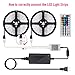 LED Strip Light Kit 32.8ft Flexible Tape Lights 5050 SMD RGB Rope Light with 44 Keys IR Remote Controller and 12V Power Adapter for Home Kitchen Party Deco