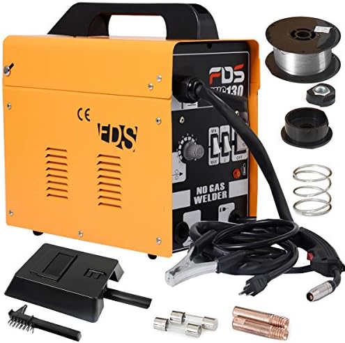 Item Valley Goplus MIG 130 Welder Flux Core Wire Automatic Feed Welding Machine w/ Free Mask
