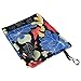 DII Fleece Fuzzy and Soft Microfiber Throw Blanket for Travelling, Camping, BBQ, Compact Size with Elastic Band, 36x54 - Garden Blooms