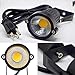 Romwish 5W LED Landscape Lights - AC120V Outdoor Spot Light 3000K Warm White Pathway Light, IP65 Waterproof for Driveway, Yard, Lawn, Patio, Swimming Pool, Garden Lights with Spike Stand(1 Pack)