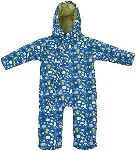 Trespassboys Trespass Boys Breezy Warm Windproof Patterned Baby Snow Suit Royal
