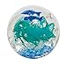 Blown Glass Paperweight - Handmade Glass Globe Ornament, Ocean Themed Art Glass Paper Weight Collectible