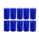 10Pcs 3V lithium battery cr14250 1/2aa size 600mah capacity