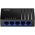 Cudy GS105D 5 Port Gigabit Ethernet Switch | Desktop Ethernet Splitter | Plastic Case | Unshielded Switch | Plug & Play | Fan