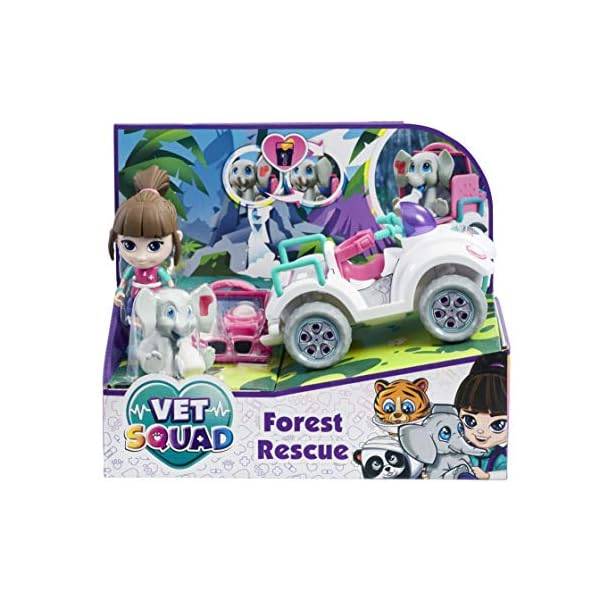 Vet-Squad-Forest-Rescue-Ava-Quadbike-3-Inch-Articulated-Vet-Figure-with-Vehicle-pet-and-Accessories Vet Squad Forest Rescue-Ava & Quadbike, 3 Inch Articulated Vet Figure with Vehicle, pet and Accessories
