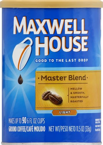 MAXWELL HOUSE MASTER BLEND LIGHT ROAST GROUND COFFEE (11.5 OZ CANISTER)
