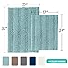 Turquoize Chenille Bathroom Rugs Set Non-Slip Bath Mats for Bathroom Extra Soft Shaggy Bath Mats for Bath Room Floor Indoor Mat for Kitchen/Entryway (20