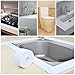 KaLaiXing Tub and Wall Caulk Strip. Kitchen Caulk Tape Bathroom Wall Sealing Tape Waterproof Self-Adhesive Decorative Trim-Brown