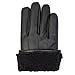 Faux Leather & Fur lined winter gloves with Touch Screen Technology