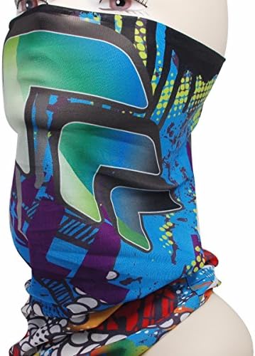 Fishing Sun Mask - Aqua Cooling Face Tube Mask for Hunting Motorcycle Cycling Riding in Summer - UV Sun Protection, Dust, Wind Shield Fast Dry Extreme Soft Touch Feeling Fabric Headband Type SPMF2-117