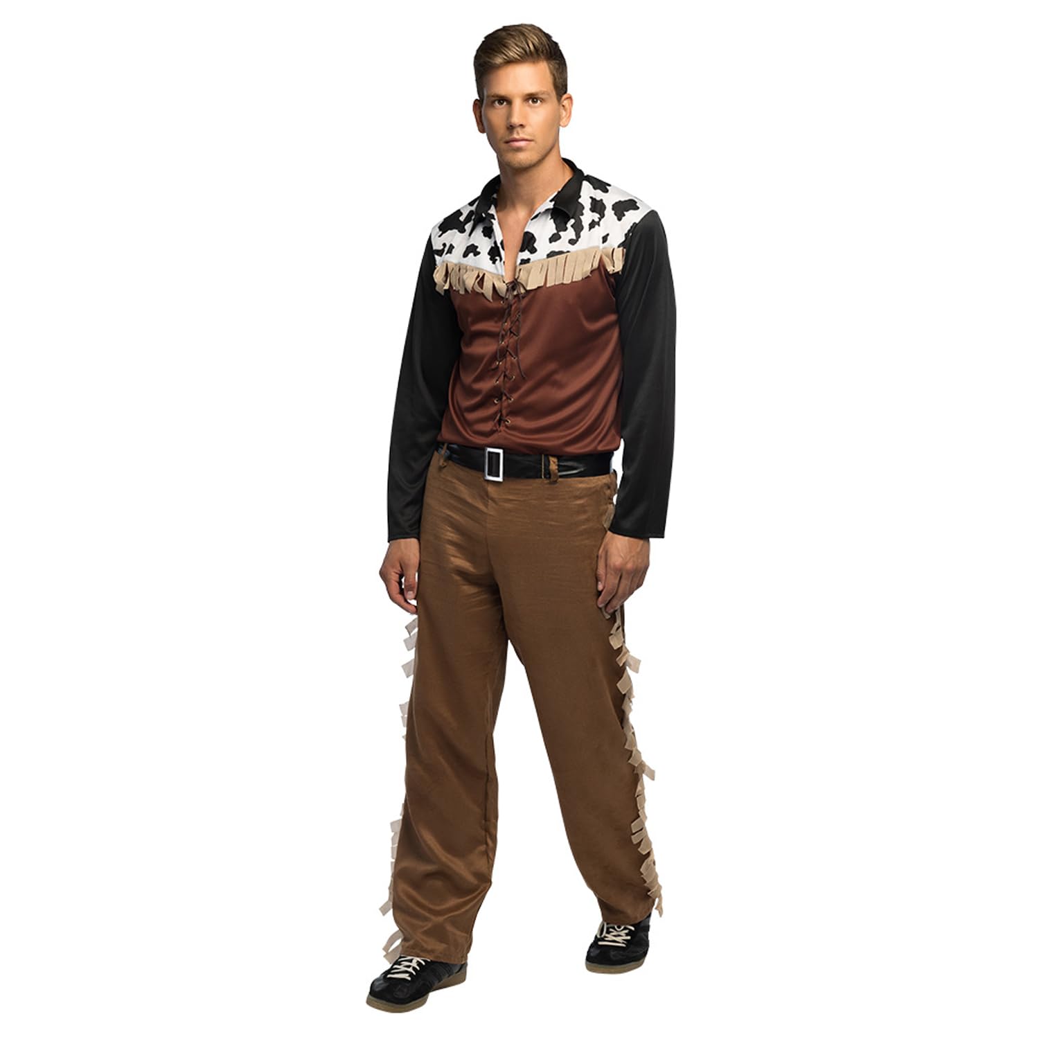 Boland - Cowboy Costume for Men, 3 Pieces, Fancy Dress Costume for Theme Party, Halloween or Carnival, Wild West