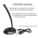 eBerry 2nd Generation Plug and Play Home Studio Adjustable Desktop USB Microphone Elegant Streamline Design USB Mic Compatible with PC, Laptop and Mac, Ideal for Chatting and Skype