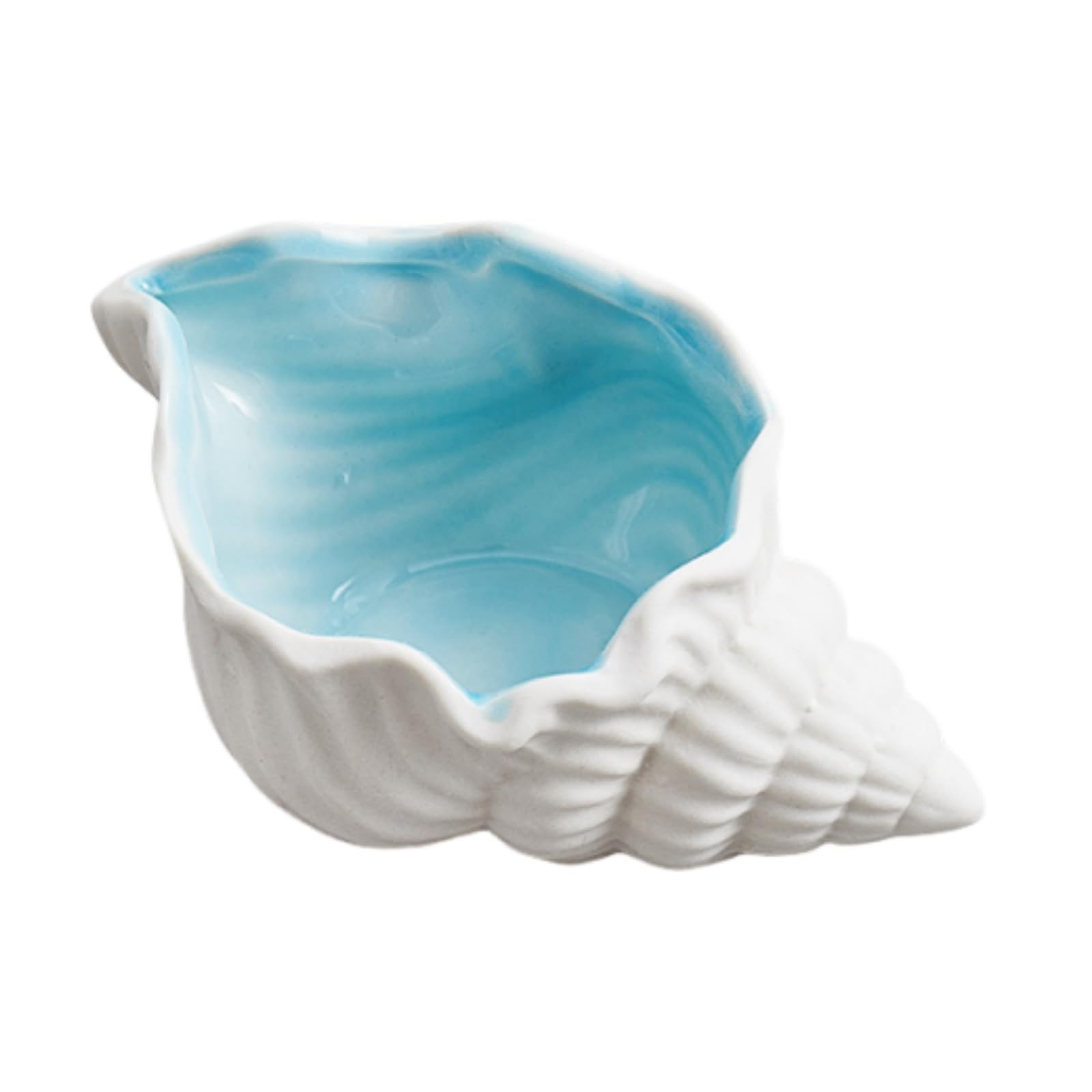 Photo 1 of Enorteen Conch Jewelry Dish Tray Ceramic Ring Earring Necklace Holder Sea Snail Jewelry Trinket Dish Decorative Trays for Home Decor Jewelry Storage