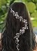 Missgrace Extra Long Hair Vine Crystals Bridal Hair Vine Wedding Hair Vine Crystals Bridal Wedding Pearl Hair Vine Wedding Hair Accessory for Party and Evening 19.7 Inches …