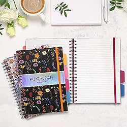 Pukka Pad 5 Subject Spiral Notebook 3-Pack - 200