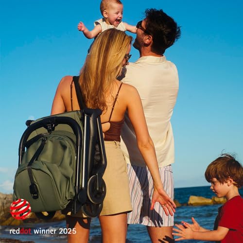 Bugaboo Butterfly 2 Travel Stroller, Ultra-Compact One-Second Fold, Lightweight and Airplane-Friendly (Black)