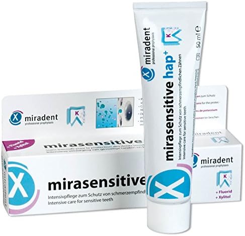 Miradent mirasensitive hap+ Toothpaste 50ml, Pack of 3 (3X 50ml)