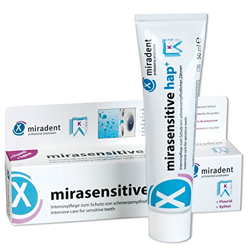 Miradent mirasensitive hap+ Toothpaste 50ml, Pack of 3 (3X 50ml)