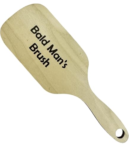 Amazon.com : Bald Man Comb Wood Hairless Combing Brush Bald Man