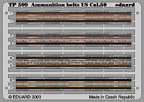 Eduard 1: 35 Ammunition Belts US Cal.0.50 PE Detail Set #TP509