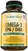 Omega-3 EPA, DHA Fish Oil Natural Dietary Supplement – 60 softgels – Essential Fatty Acids: 2000mg Omega 3 Fish Oil, 360mg EPA, 240mg DHA, Vitamin E – No Fishy Burps, Aftertaste - by Bradeson Naturals