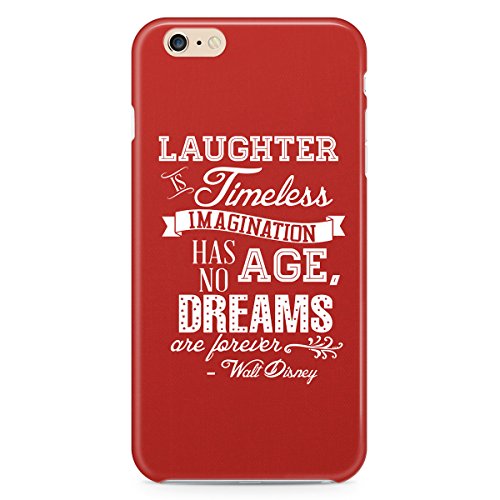 Queen of Cases Hard Shell Phone Case – Laughter is Timeless Walt Disney Quote