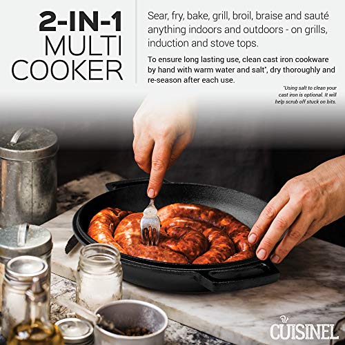 4 Cuisinel+Pre+Seasoned+Cast+Iron