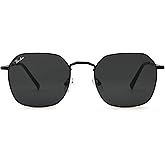 Pro Acme Hexagonal Sunglasses for Women Men, 100% Real Glass Lens Retro Square Trendy Shades